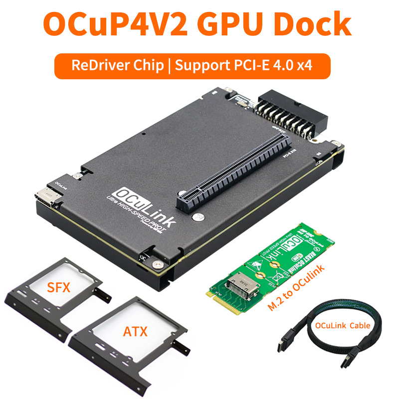 OCuP4V2 OCuLink GPU Dock ReDri - огляд і ціна Oculink Egpu Mini Pc